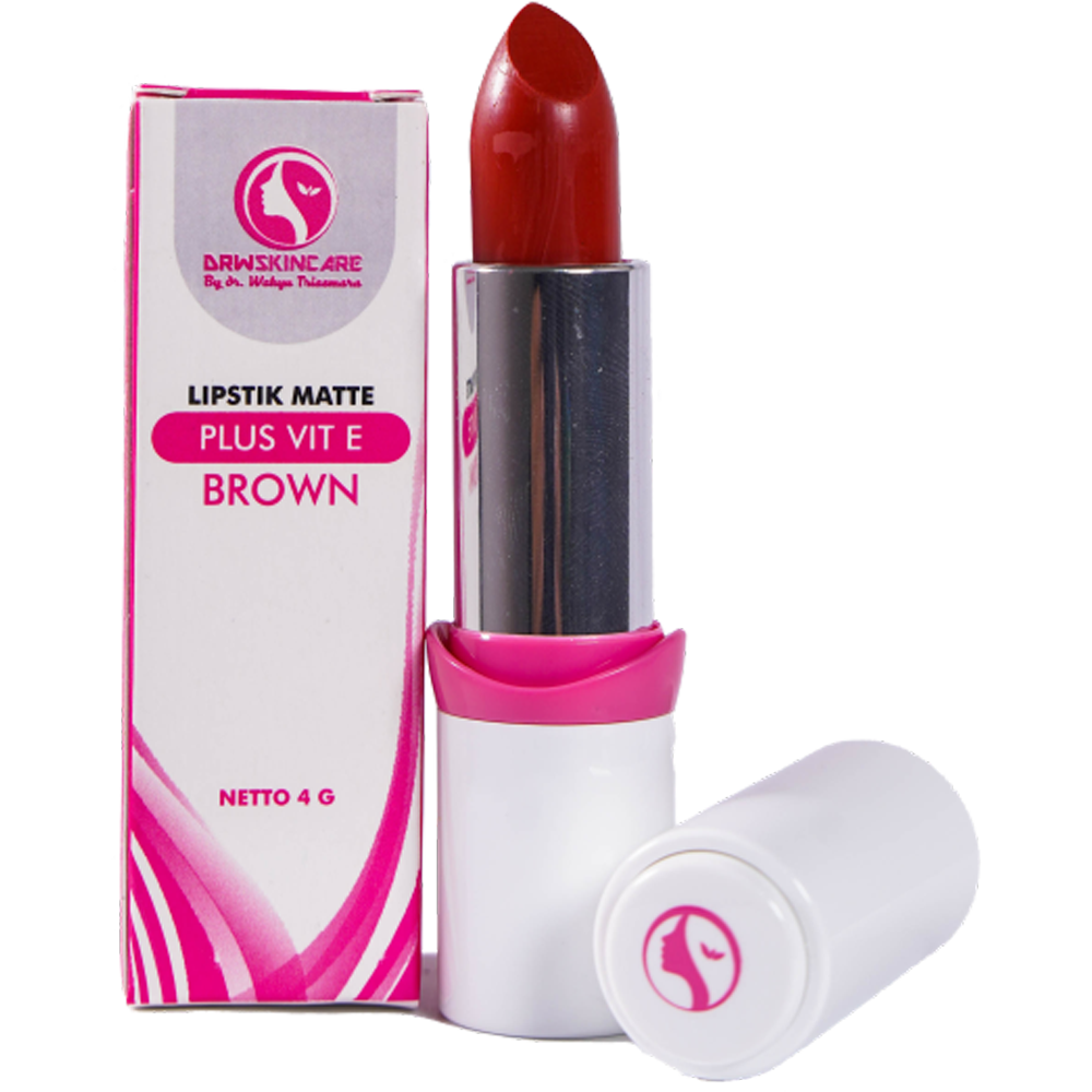 LIPSTIK MATTE PLUS VIT E BROWN